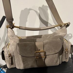 Chloe Taupe Suede Camera Bag with dust bag